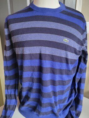 Mens Lacoste Cotton and Cashmere Lightweight Sweater Size 5 Medium